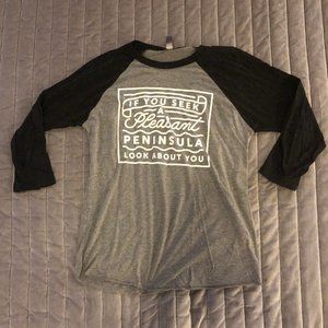 Michigan State Motto Baseball T